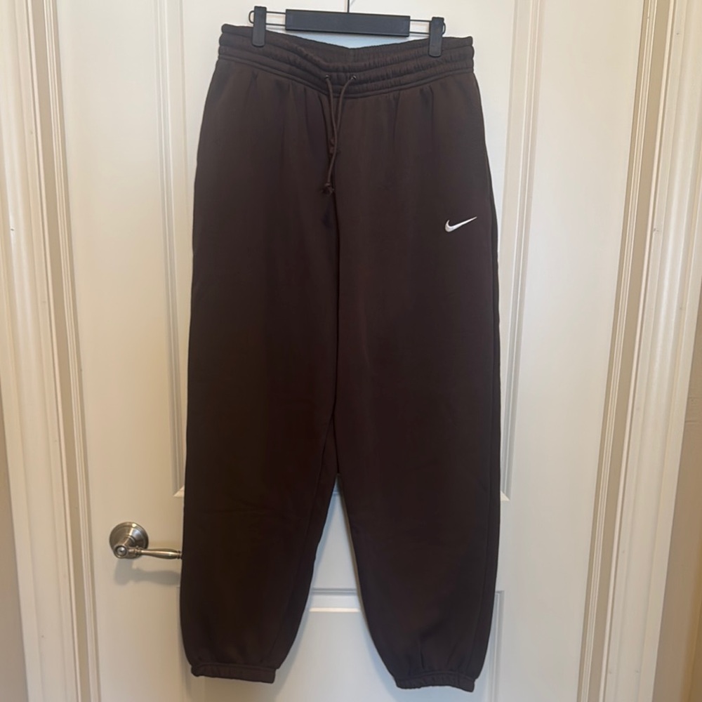 Nike Black Brown Fleece Jogger Sweatpants